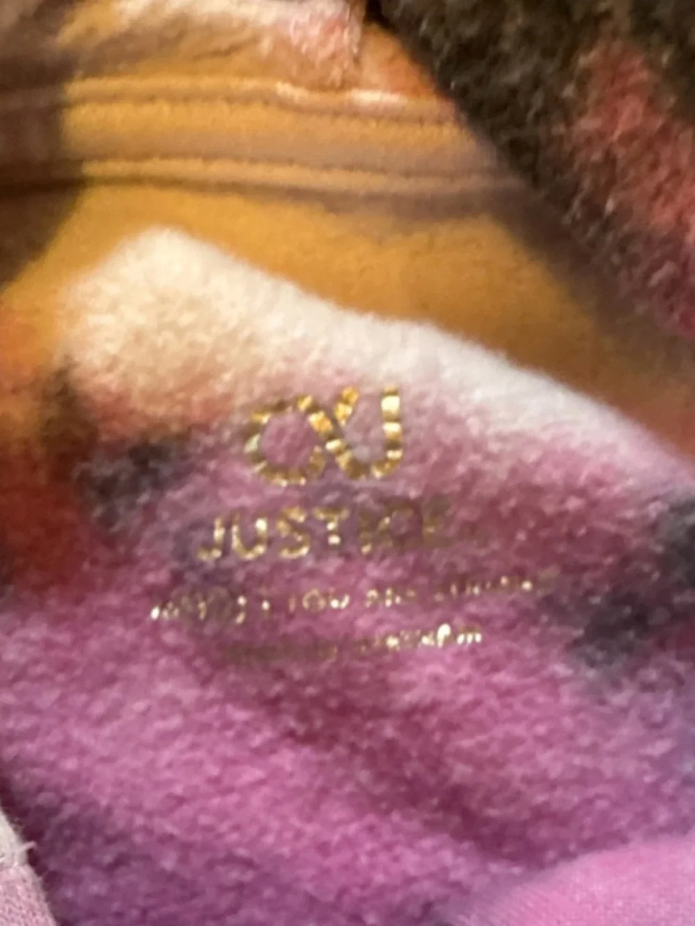 Justice Girls' Pink Tie-Dye Lace-Up Hoodie #50
